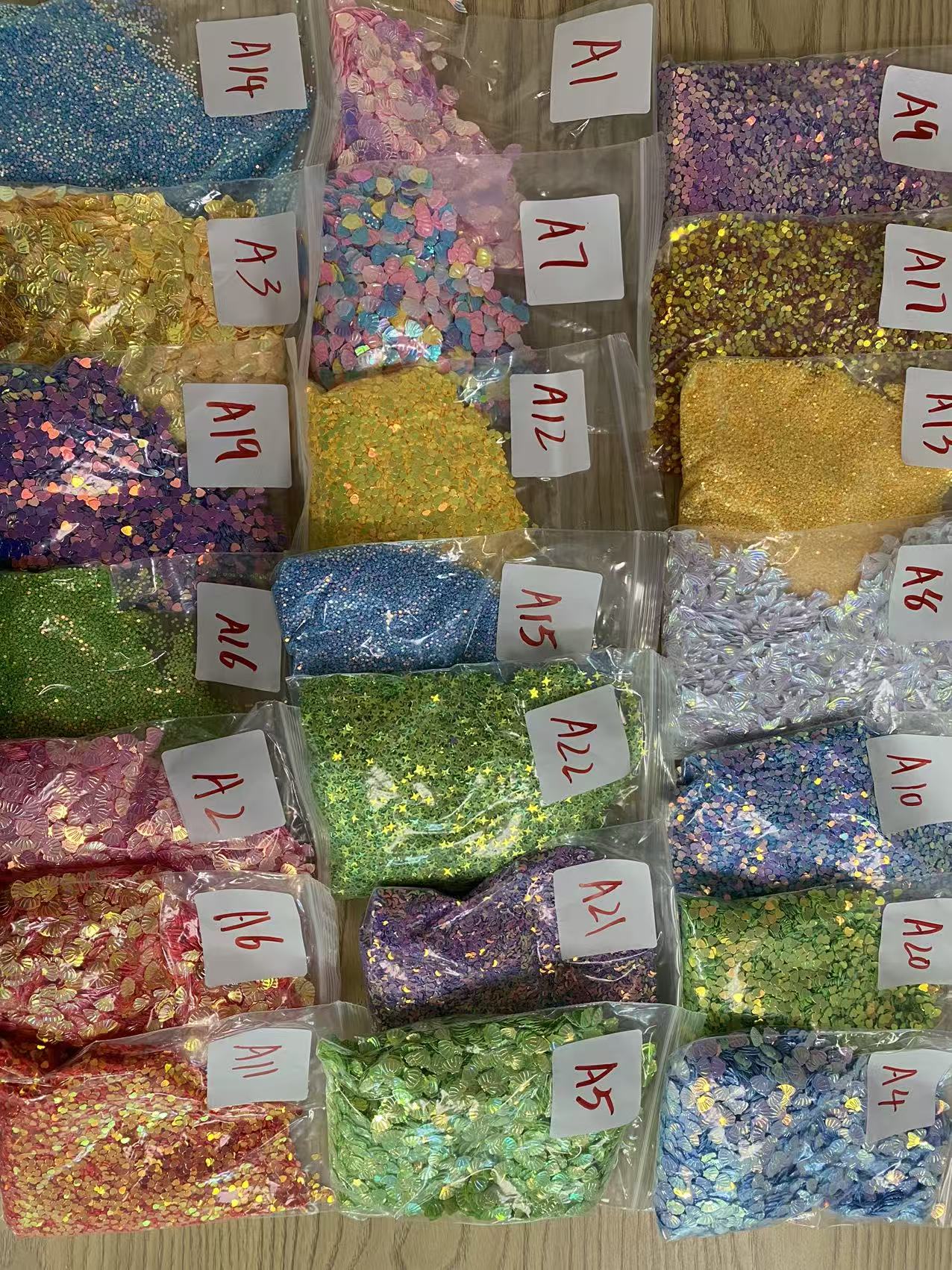 Bubbleglitter polymerclay chameleon glitter  pearl glitters