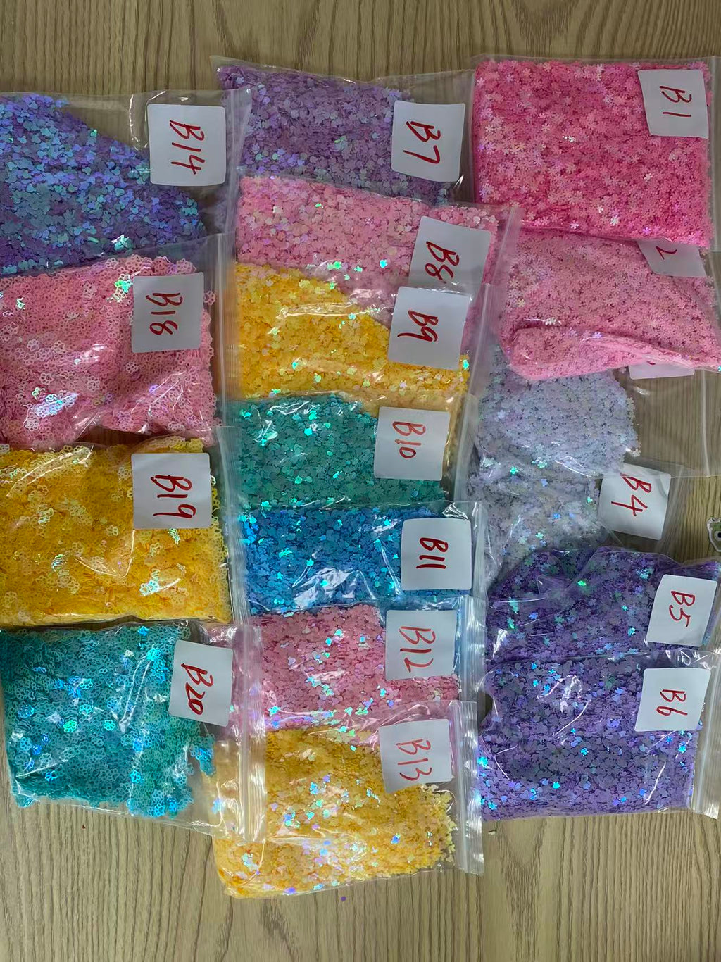 Bubbleglitter polymerclay chameleon glitter  pearl glitters