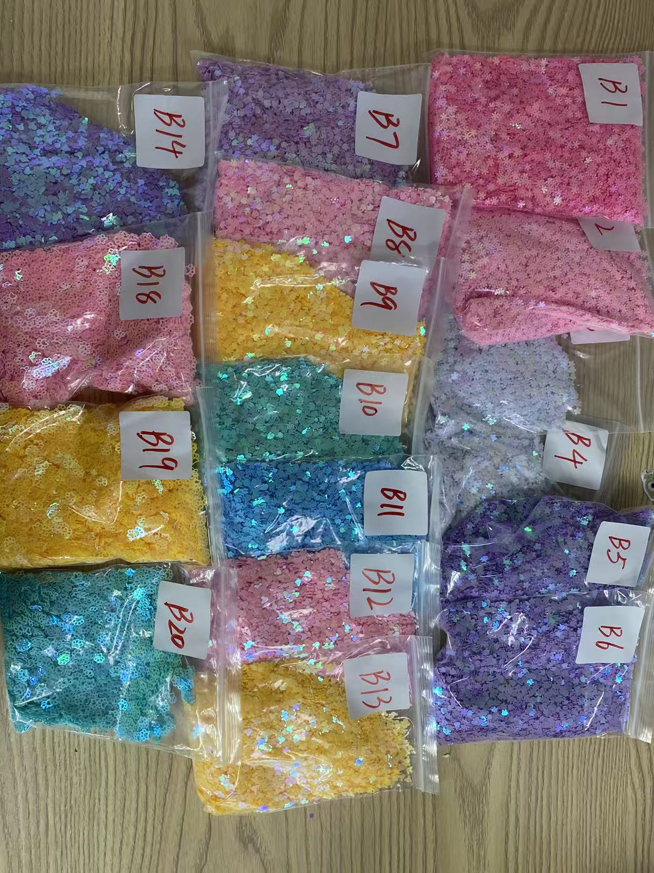 Bubbleglitter polymerclay chameleon glitter  pearl glitters