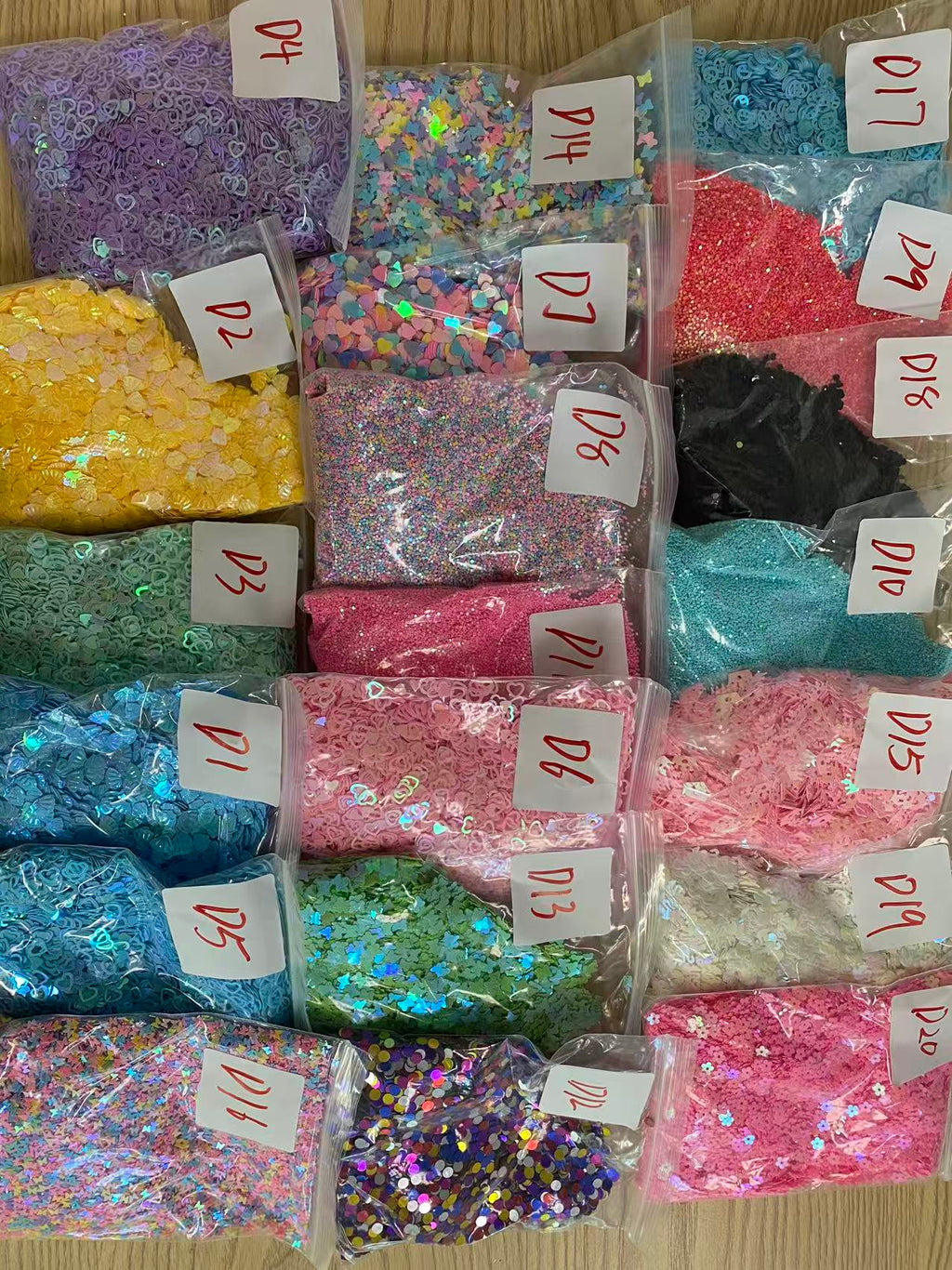 Bubbleglitter polymerclay chameleon glitter  pearl glitters