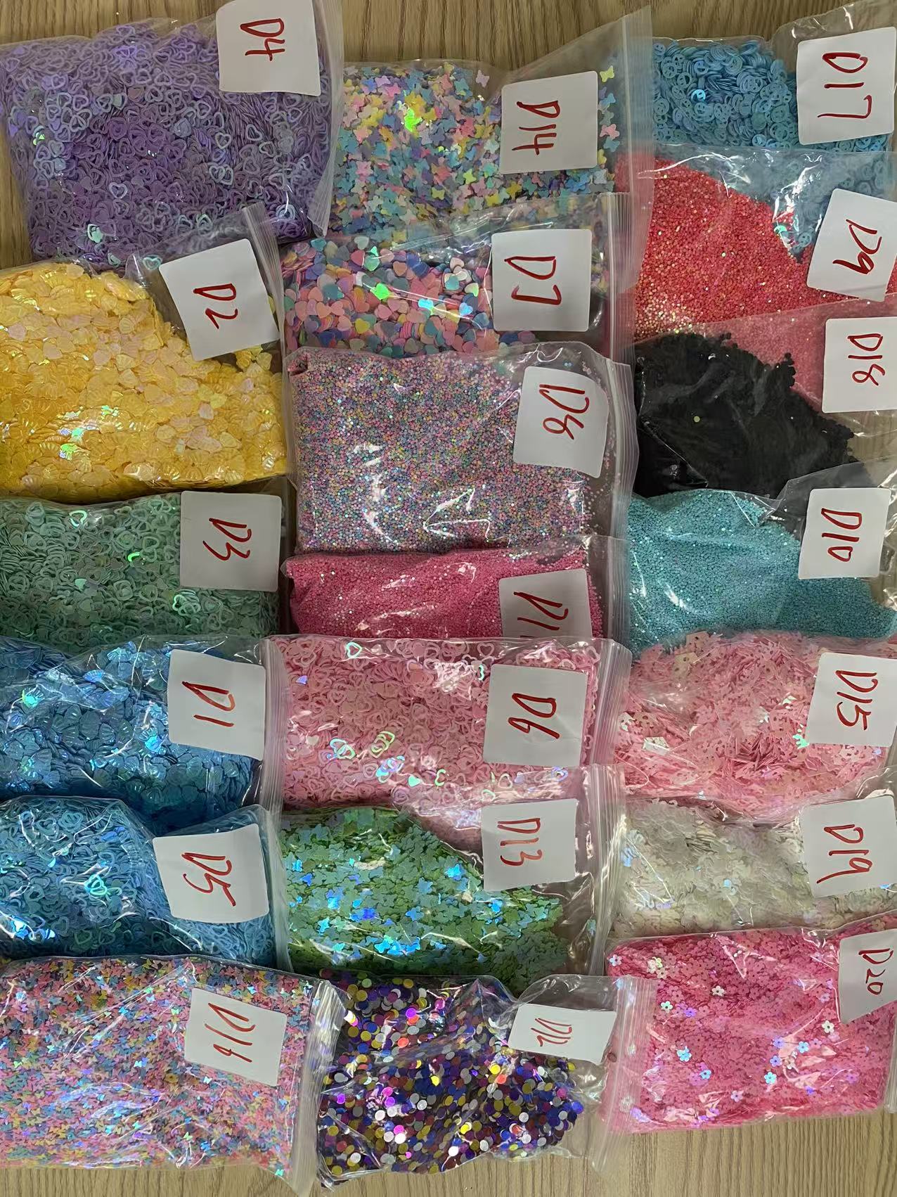 Bubbleglitter polymerclay chameleon glitter  pearl glitters