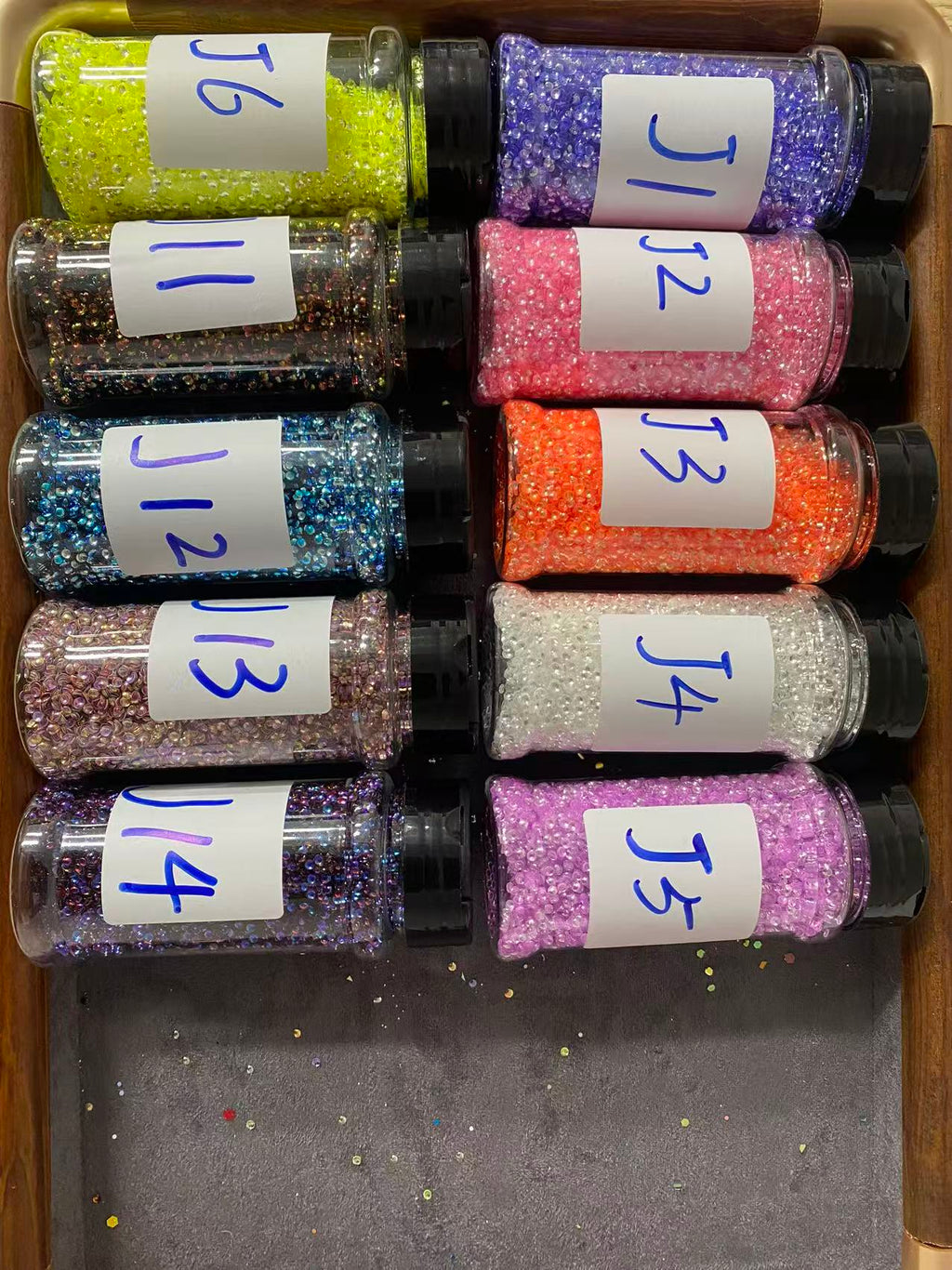 Bubbleglitter polymerclay chameleon glitter  pearl glitters