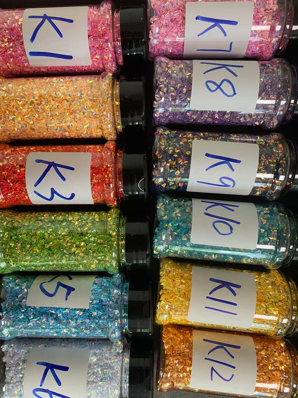 Bubbleglitter polymerclay chameleon glitter  pearl glitters
