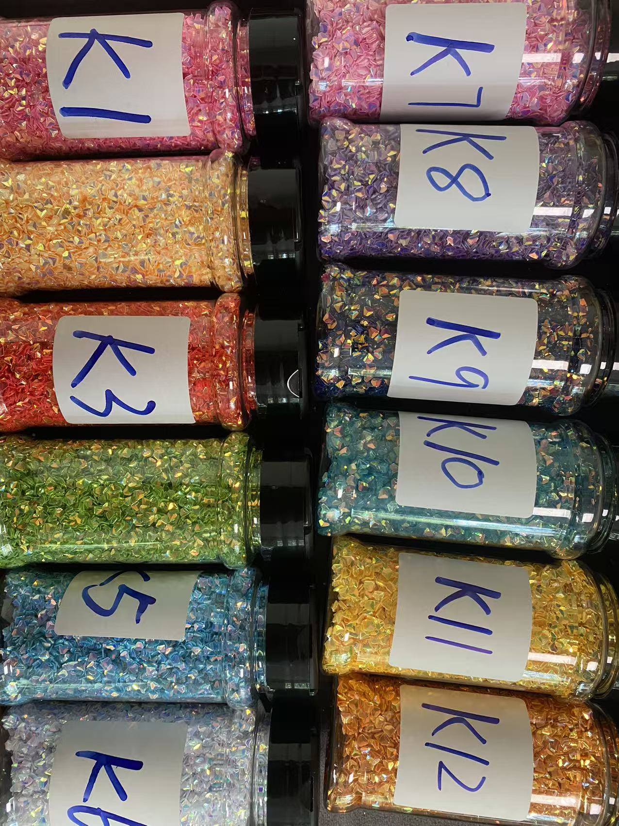 Bubbleglitter polymerclay chameleon glitter  pearl glitters