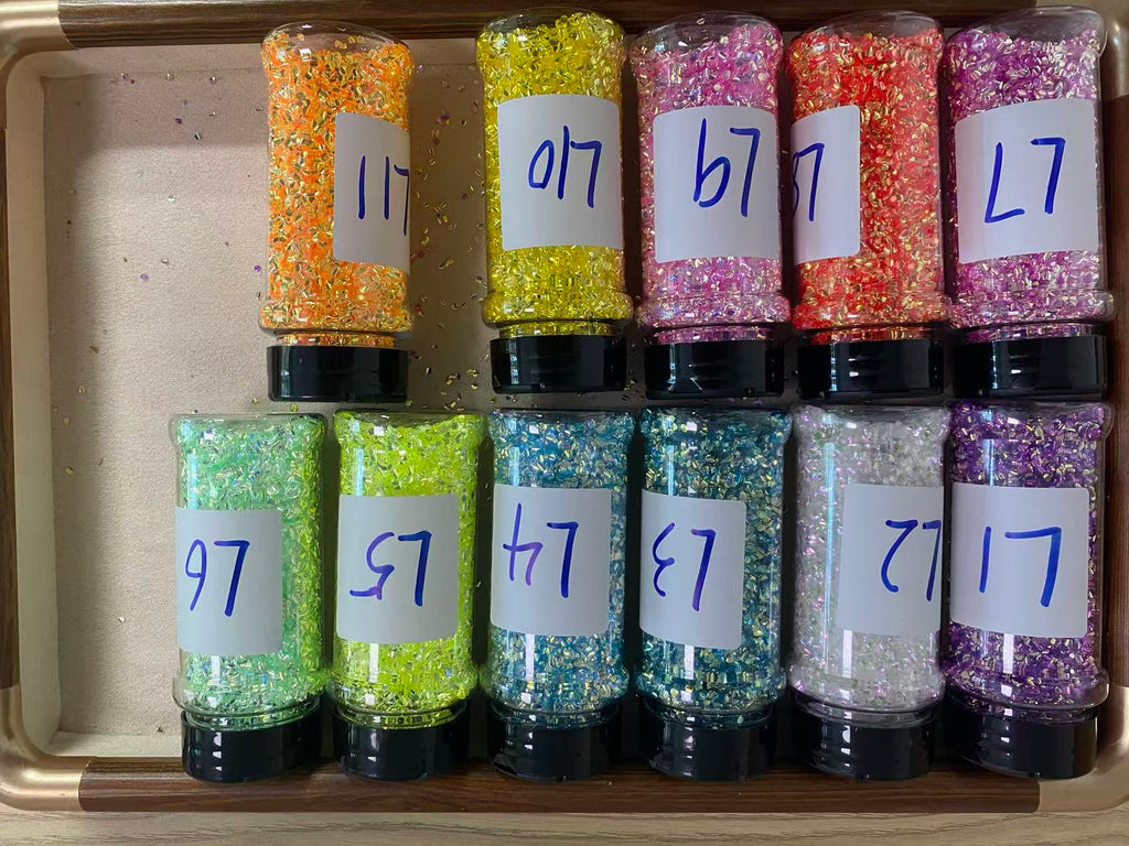 Bubbleglitter polymerclay chameleon glitter  pearl glitters