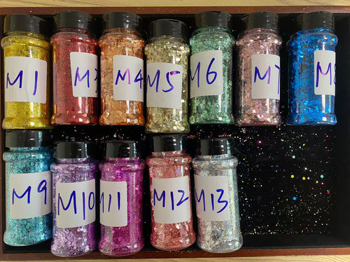 Bubbleglitter polymerclay chameleon glitter  pearl glitters