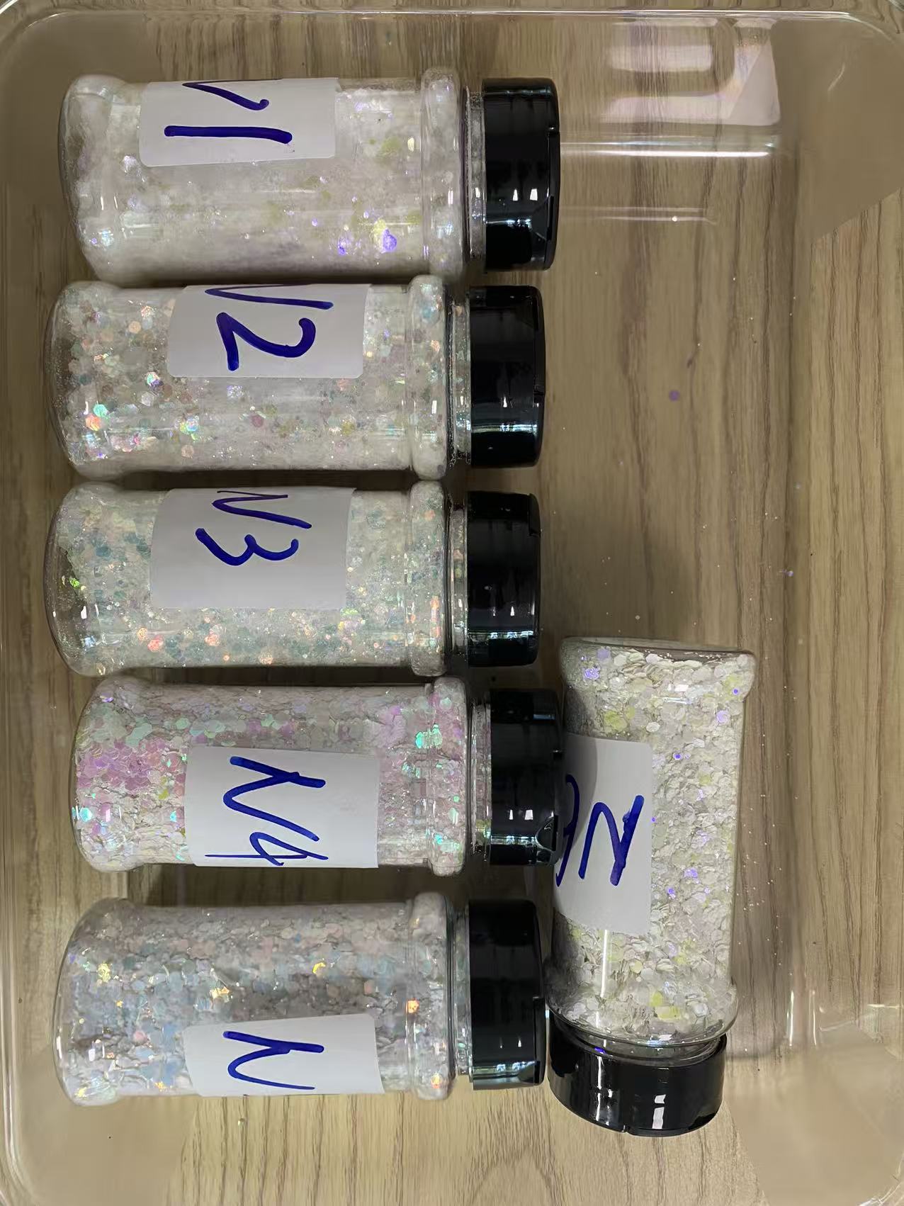 Bubbleglitter polymerclay chameleon glitter  pearl glitters
